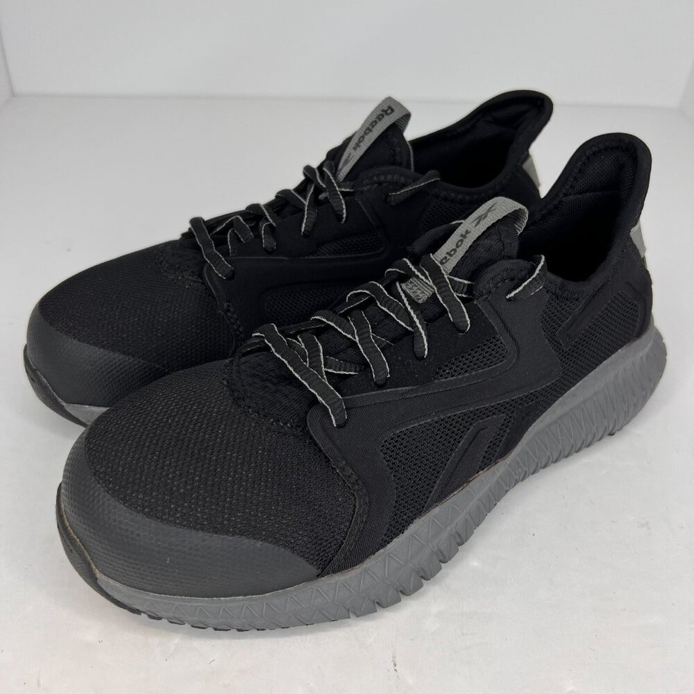 Reebok Unisex RB4064 Black Flexagon 3.0 Comp Toe Lace Up Size 5 M 7 W Work Shoes
